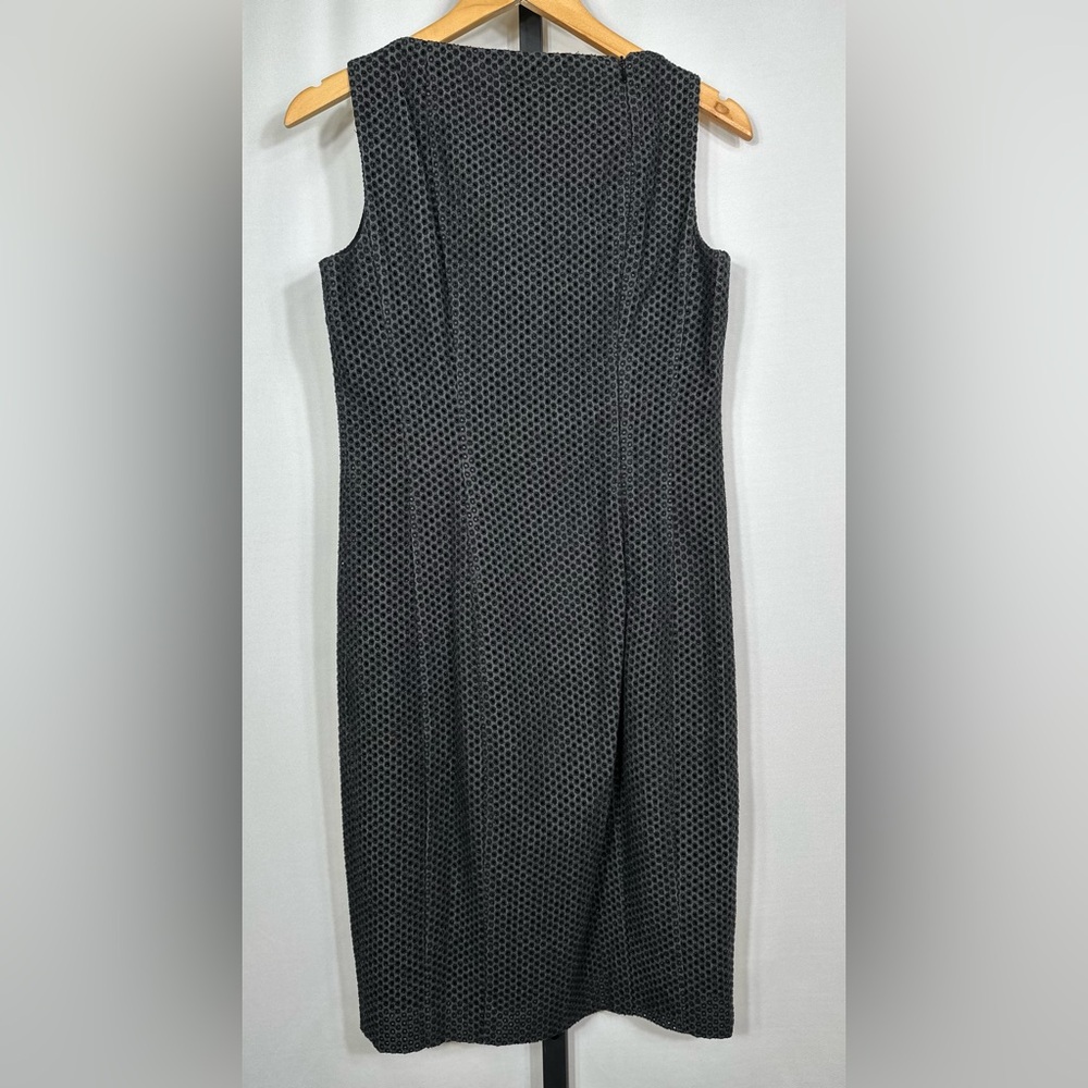 Akris Punto Women’s Size 6 Black Embroidered Detailed Sheath Dress - Picture 2 of 9